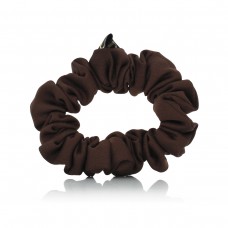 MURU slim scrunchie hair band - dark chocolate