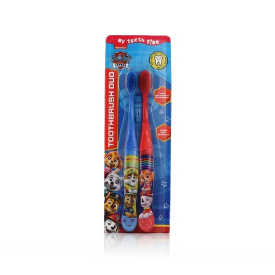 Nickelodeon Paw Patrol Toothbrush Duo Super Soft 4-6 (Blue and Red)