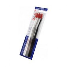 Colours Soft-Medium (2 + 1 FREE Black + White + Grey) - Set toothbrushes