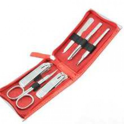 Manicure set Red - 6 tools