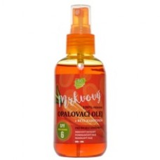 100% Natural suntan oil with carrot extract SPF 6