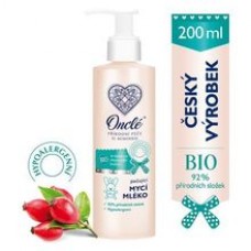 Luxury baby cleansing milk for body and hair with Organic Rosehip Oil