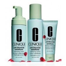 Clinique Anti Blemish Cleansing Foam 50 ml + Clarifying Lotion 100 ml +Clearing Moisturizer 30 ml