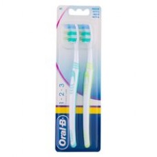 1-2-3 Classic Medium Toothbrush (2 pcs) - Toothbrush