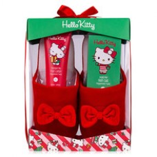 Hello Kitty Foot Care Set - Foot care gift set with slippers