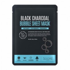 Bubble Sheet Mask Maska s aktivním uhlím ( Black Charcoal ) - Plátýnková maska s aktivním uhlím