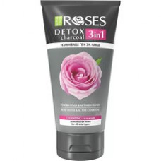 Roses Detox Cleansing Face Wash - Čisticí pleťový gel s aktivním uhlím