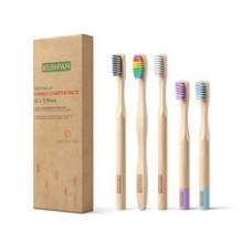 Bamboo Toothbrushes Set - Rodinné balení bambusových kartáčků