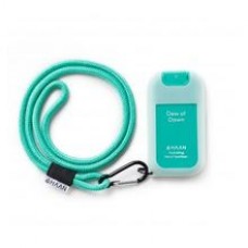 Case with string for antibacterial hand spray (green)