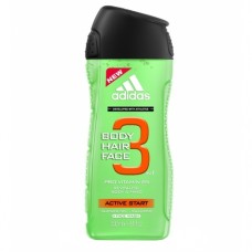Adidas 3in1 Active Start Shower Gel Body & Hair 250 ml (man)